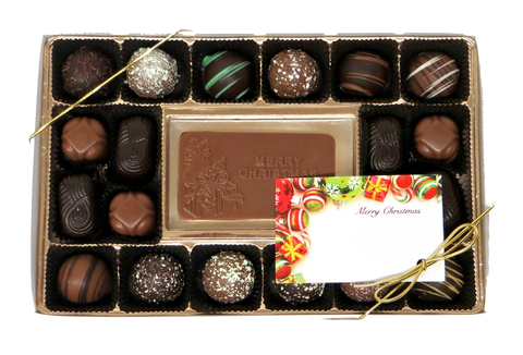 Homemade Chocolate Christmas Gift Box
