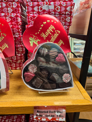 Assorted Dark Chocolate Valentine's Box 7 Oz.