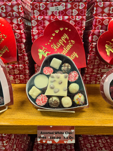 Assorted White Chocolate Valentine's Box 7.5 Oz