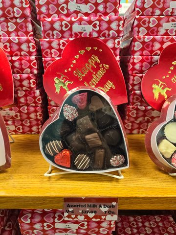 Assorted Milk & Dark Chocolates Valentine's Box 7 Oz.
