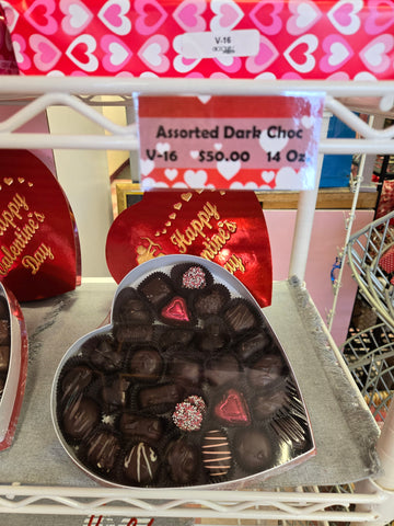 Assorted Dark Chocolate Valentine Box 14 Oz.