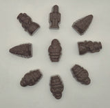 Milk Chocolate Peanut Butter Christmas Shapes