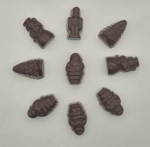 Milk Chocolate Peanut Butter Christmas Shapes