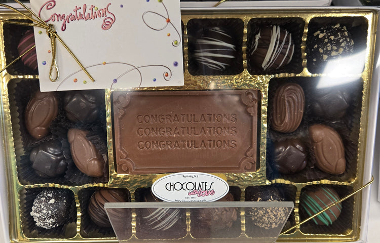 Congratulations Chocolate Box Truffles & Solids