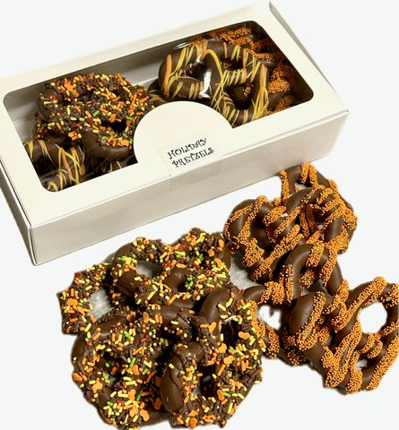 Halloween - Chocolate Covered Fall Pretzels