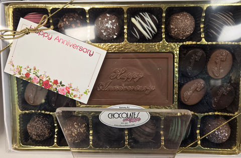 Happy Anniversary Chocolate Box Truffle & Solids