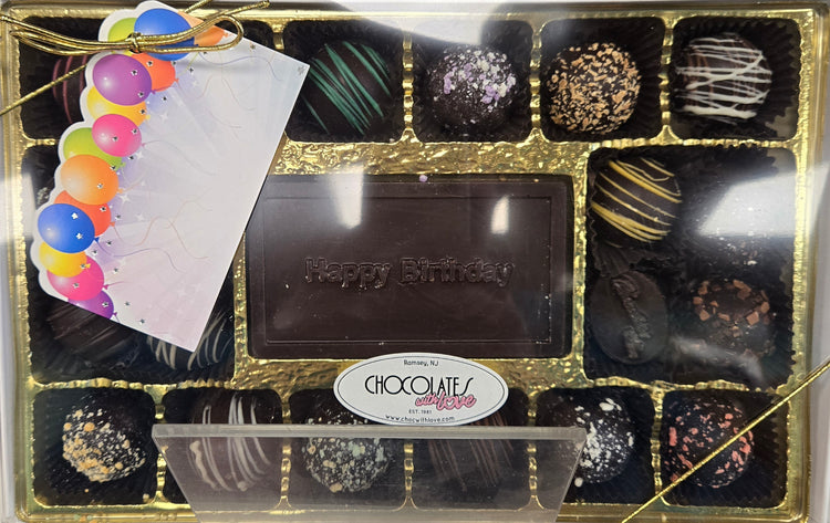 Happy Birthday Chocolate box Truffles & Solids