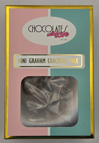 Mini Graham Crackers Milk Chocolate Dipped