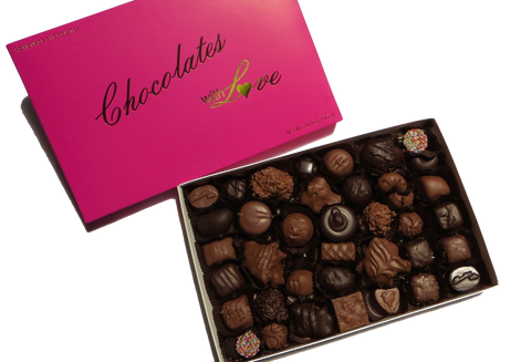 Chocolates with Love - Homemade Assorted Milk & Dark Chocolates - 20oz