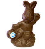 Homemade Chocolate Easter Bunny Soccer Player