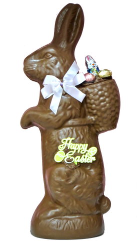 Homemade Milk Chocolate Herman Pack Rabbit (Easter)