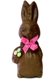 Homemade Chocolate Girl Easter Bunny with Easter Basket