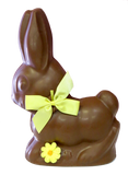 Homemade Chocolate Running Easter Bunny