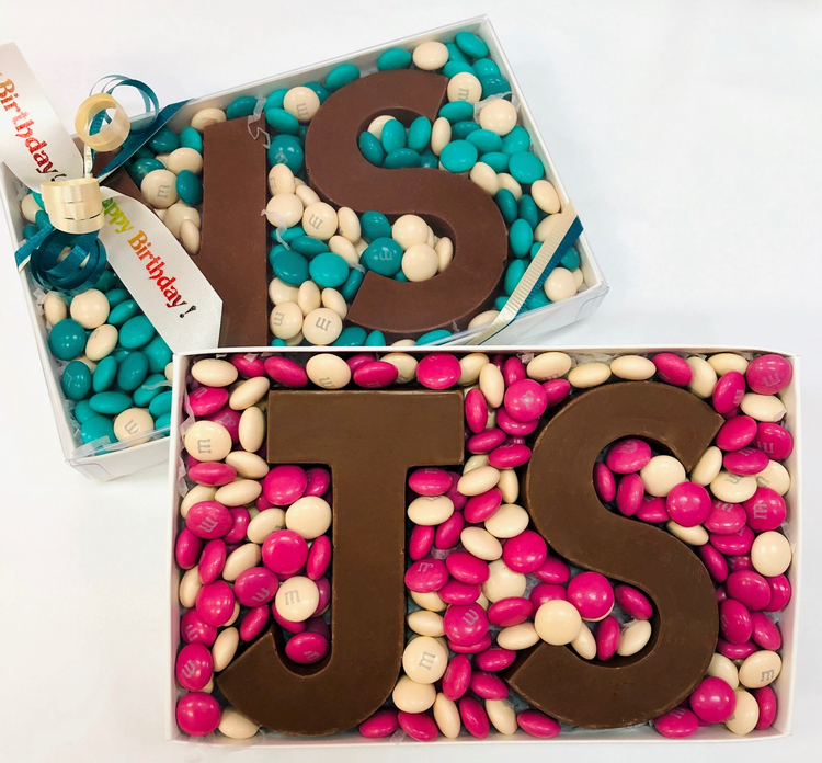 Happy Birthday - Chocolate Initials