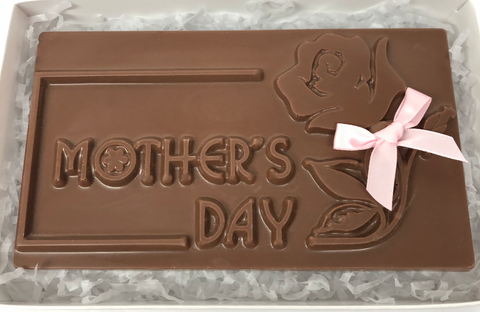Mother's Day - Chocolate "Mothers Day" Card with Bow