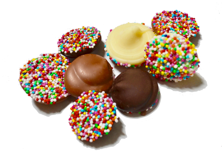 Homemade Chocolate Nonpareils (White, Milk, Dark)
