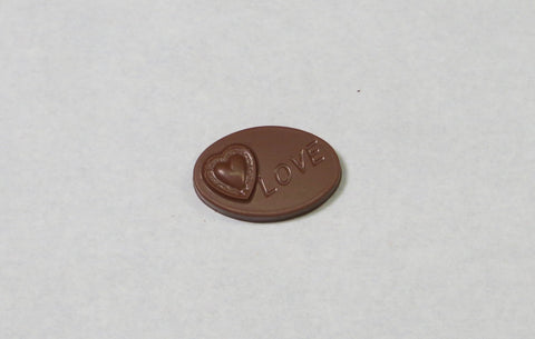 Love - Solid Chocolate Oval