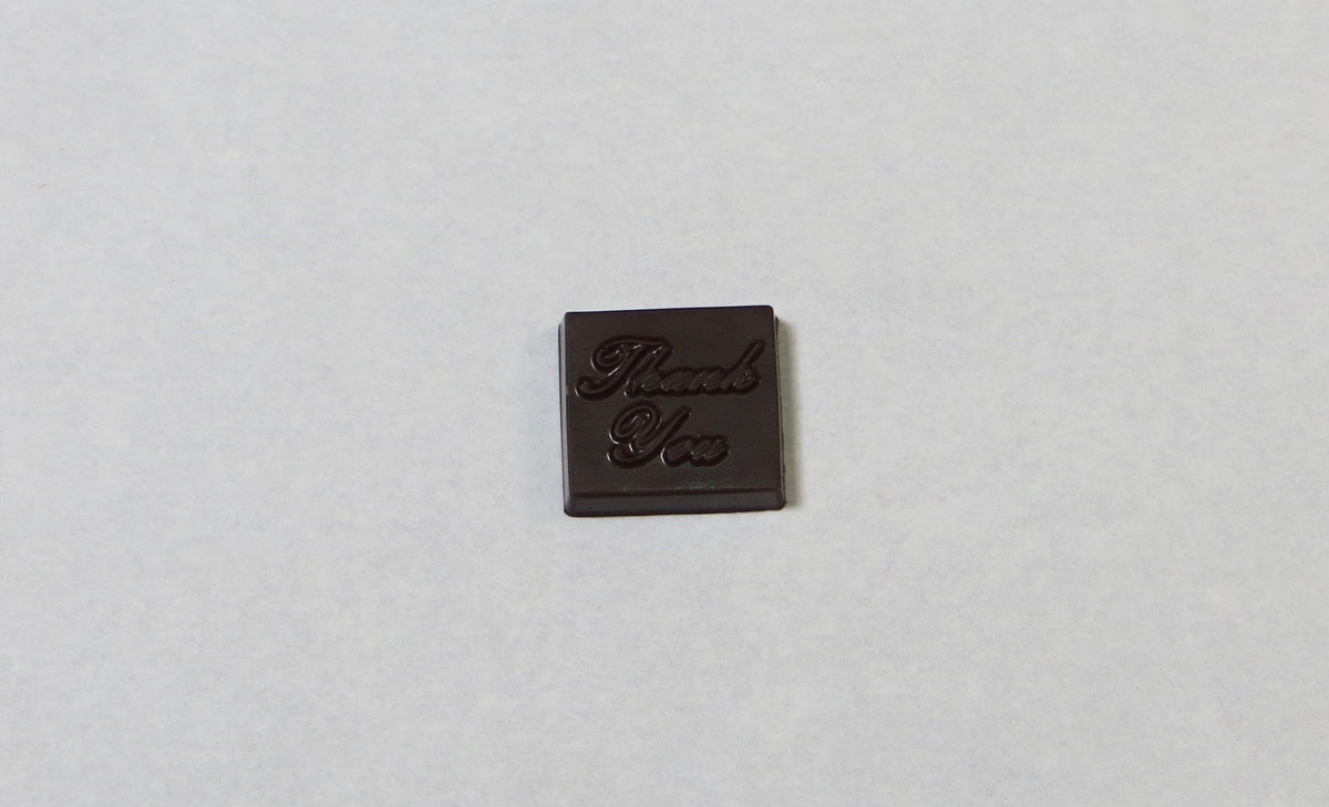 Thank You - Solid Dark Chocolate Squares