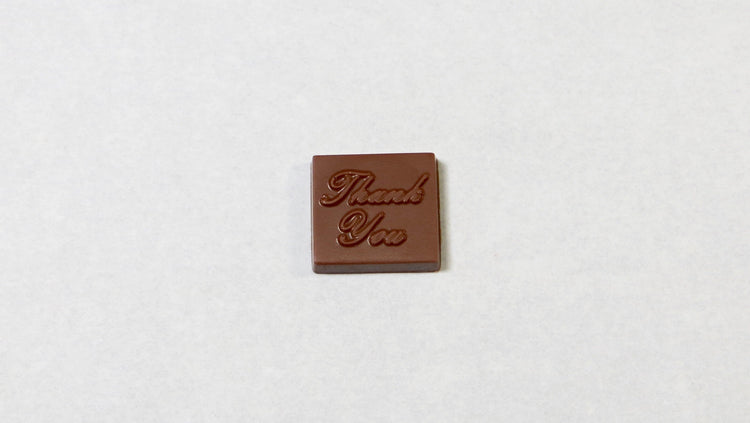 Thank You - Solid Milk Chocolate Squares