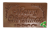 Say "Merry Christmas" with a bar Homemade Milk Chocolate (with Holly)