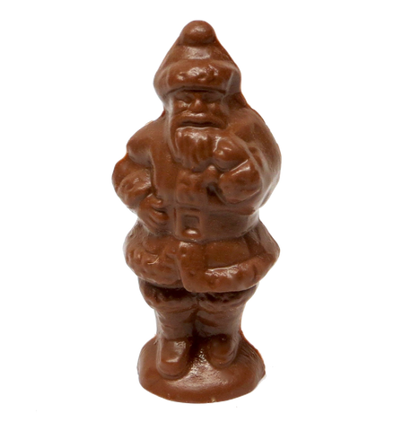 Homemade Solid Chocolate Santa (Standing)