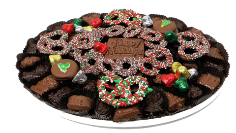 Homemade Chocolate Holiday Platter (Christmas)